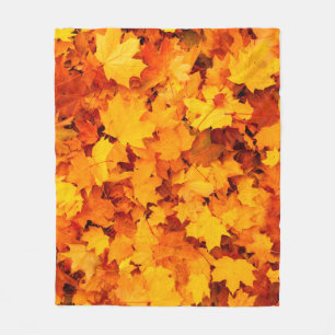 紅葉葉紅葉 フリースブランケット