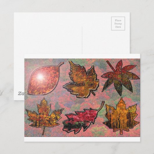 紅葉葉 ポストカード (正面/裏面)