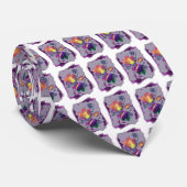 紅葉薄紫とプラム ネクタイ (ロール)