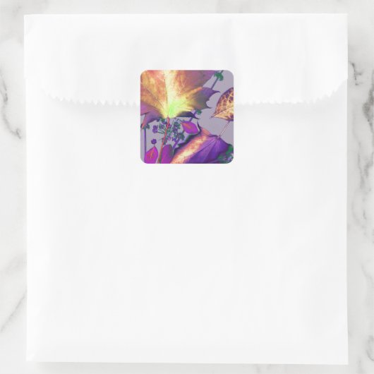 紅葉薄紫 スクエアシール (バッグ)