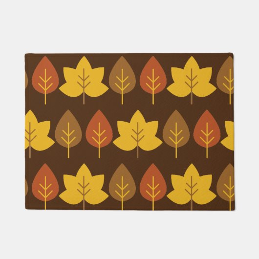 紅葉装飾書式 ドアマット (正面)