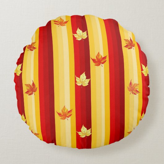 紅葉装飾用クッション ラウンドクッション (正面)