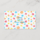 紅葉装飾 名刺 (裏面)