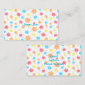 紅葉装飾 名刺 (正面/裏面)