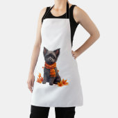 紅葉製のハート付きアフェンピンシェ エプロン (インサイチュ)