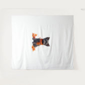 紅葉製のハート付きアフェンピンシェ タペストリー (正面(横))