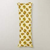 紅葉調整可能な黄色の葉のパターン ボディピロー (正面縦)