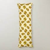 紅葉調整可能な黄色の葉のパターン ボディピロー (裏面 (縦))