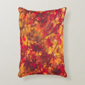 紅葉赤とオレンジ アクセントクッション (正面(垂直))