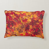紅葉赤とオレンジ アクセントクッション (裏面)
