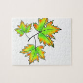 紅葉赤オレンジ離れ色 ジグソーパズル (横)