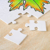 紅葉赤オレンジ離れ色 ジグソーパズル (側面)