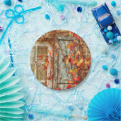 紅葉赤黄アンティーク国 ペーパープレート (パーティー)