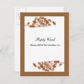 紅葉返信カード インビテーションポストカード (正面/裏面)