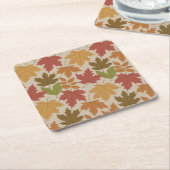 紅葉迷彩柄コースターセット スクエアペーパーコースター (アングル)