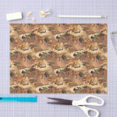 紅葉迷彩柄自然抽象芸術撮影 薄葉紙 (クラフト)