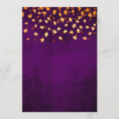 紅葉金ゴールドとパープル結婚ズ メニュー (裏面)