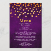 紅葉金ゴールドとパープル結婚ズ メニュー (正面)