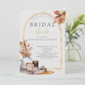 紅葉金ゴールドアーチスチルライフブライダルシャワー 招待状 (スタンド正面)