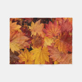 紅葉金ゴールド フリースブランケット (正面(横))