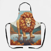 紅葉雄ライオン エプロン (正面)