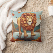 紅葉雄ライオン クッション (ブランケット)