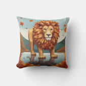 紅葉雄ライオン クッション (正面)