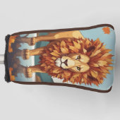 紅葉雄ライオン ゴルフヘッドカバー (正面)