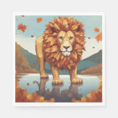 紅葉雄ライオン スタンダードランチョンナプキン (正面)