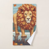 紅葉雄ライオン バスタオルセット (ハンドタオル)