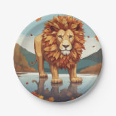 紅葉雄ライオン ペーパープレート (正面)