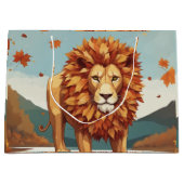 紅葉雄ライオン ラージペーパーバッグ (正面)