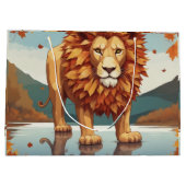 紅葉雄ライオン ラージペーパーバッグ (裏面)