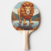 紅葉雄ライオン 卓球ラケット (正面)