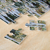 紅葉霜の降りたの美しい枝,つららの葉 ジグソーパズル (側面)