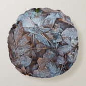 紅葉霜の降りたII ラウンドクッション (正面)