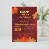 紅葉食べドリンクと感謝の招待状 招待状 (スタンド正面)