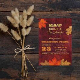 紅葉食べドリンクと感謝の招待状 招待状