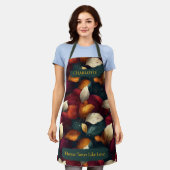 紅葉鮮やかエプロン付名前をカスタムする エプロン (着用した状態)