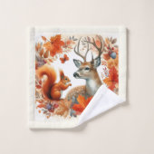 紅葉鹿の季節 バスタオルセット (ウォッシュタオル)