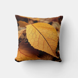 紅葉黄褐色の美しいクラシックアートt クッション