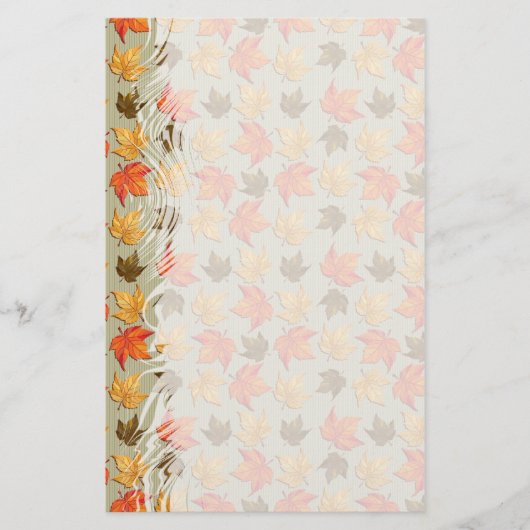 紅葉1ひな形 便箋 (正面)