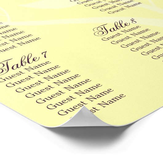 紅葉11 x 14座席表 ポスター (角)