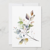 紅葉2人が一つのキリスト教の聖書とな結婚る 招待状 (裏面)