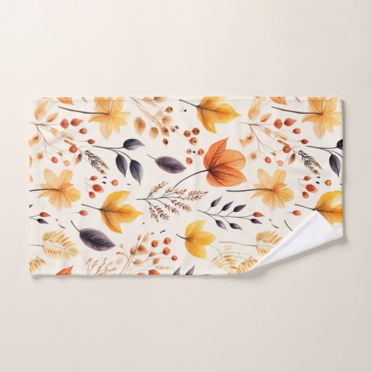 紅葉2 - バスタオルセット (ハンドタオル)