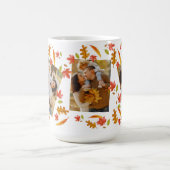 紅葉3家族の写真感謝祭 コーヒーマグカップ (中央)