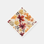 紅葉3 - スタンダードカクテルナプキン (角)