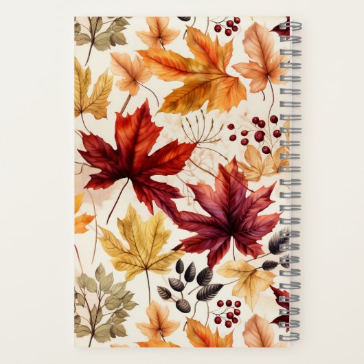 紅葉3 - ノートブック (裏面)