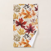 紅葉3 - バスタオルセット (ハンドタオル)