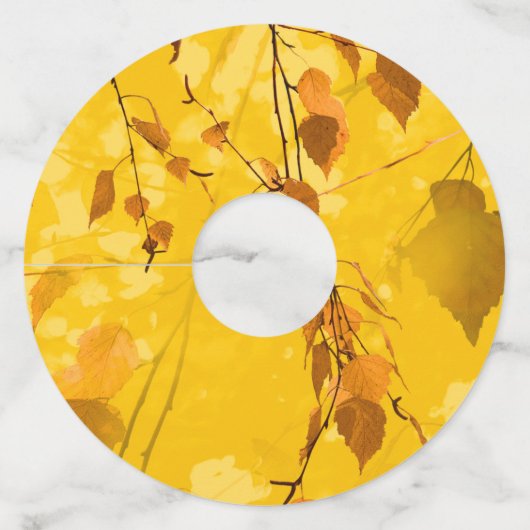 紅葉3 ワイングラスタグ (正面)